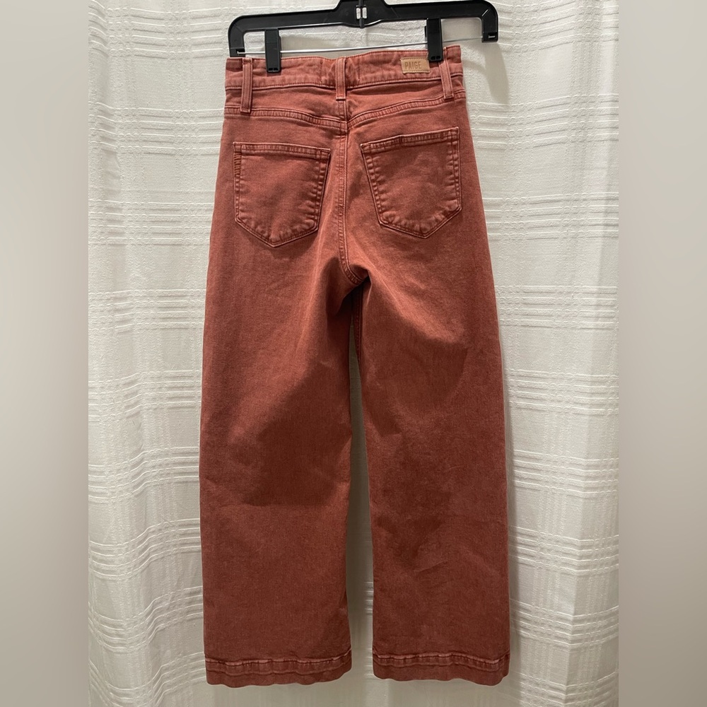 PAIGE Anessa wide leg ankle jeans terracotta - Picture 2 of 11